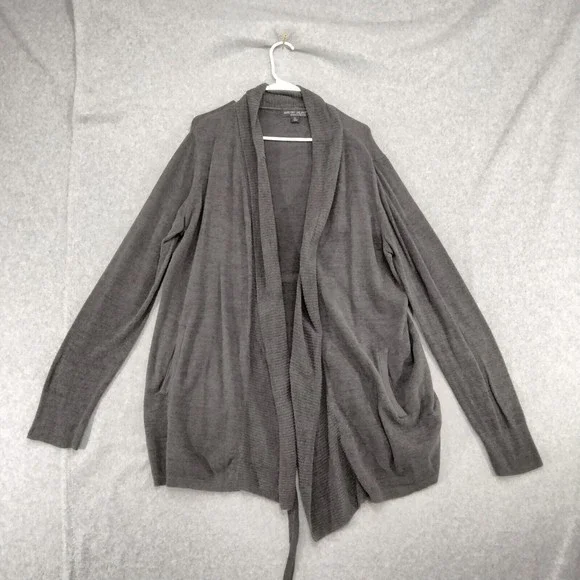 Barefoot Dreams Gray Cozy Chic Ultra Lite Open Cardigan Womens Size XL - Picture 1 of 11